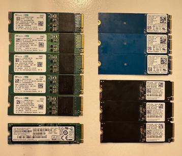 12x M.2 SSD 256GB beschikbaar voor biedingen