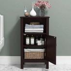 Nieuw - Badkamerkast Donkerbruin, Ophalen, (Half)hoge kast, Minder dan 50 cm, Nieuw