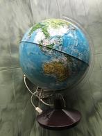 Wereldbol lamp - hoogte 39cm, Ophalen, Verlicht, Zo goed als nieuw