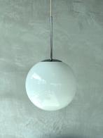 Vintage hanglampen 2x design bollamp retro lampen prijs p/st, Gebruikt, Vintage, Ophalen of Verzenden, Glas