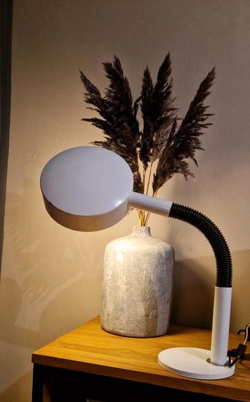 Vintage Bureaulamp - Wit Hala vintage jaren 70 beschikbaar voor biedingen