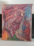 Elly Kuipers (1938-2016) schilderij ‘De wijzen’, Antiek en Kunst, Ophalen