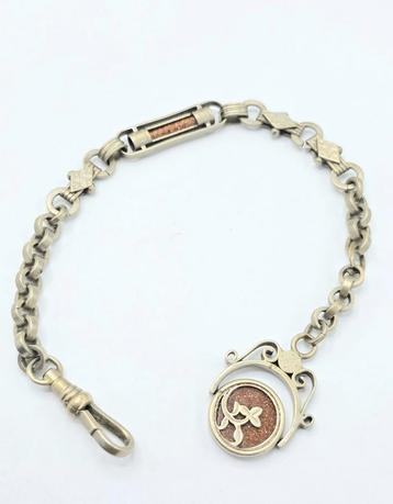 Antieke Horloge Ketting
Met goudsteen elementen
 beschikbaar voor biedingen