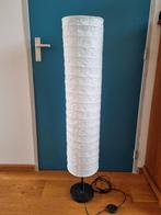 Witte papieren vloerlamp, Ophalen, 100 tot 150 cm, Zo goed als nieuw, Metaal