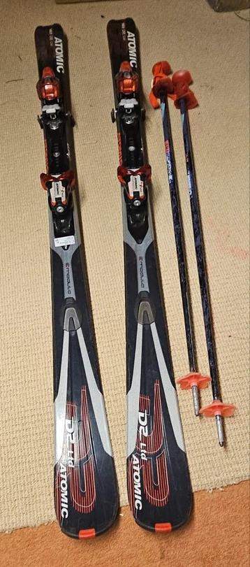 Ski's  Atomic 169 DR Ltd incl stokken  beschikbaar voor biedingen