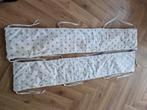 2 stootkussens bed/box wit grijs met sterren, Ophalen of Verzenden, Gebruikt, Rechthoekig
