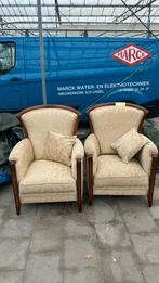 2x luxe fauteuils mooi, Huis en Inrichting, Fauteuils, Ophalen, Zo goed als nieuw, 75 tot 100 cm, 50 tot 75 cm