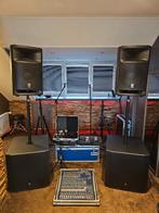 Complete PA-installatie voor b.v. band incl. veel extra's, Ophalen, Zo goed als nieuw, 10 tot 20 kanalen, Microfooningang