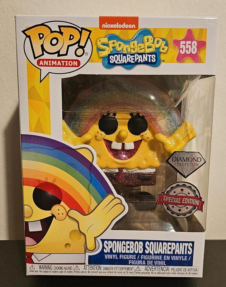 Funko POP! Spongebob Squarepants 558 + gratis protector, Verzamelen, Poppetjes en Figuurtjes, Nieuw, Verzenden