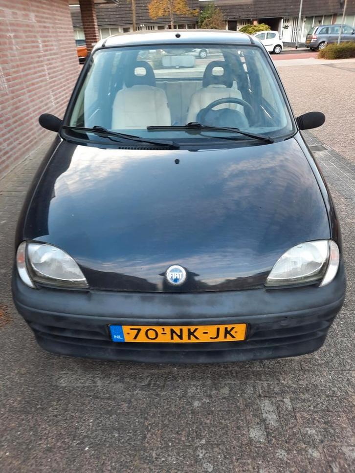 Fiat Seicento 1.1 2003 Zwart, Auto's, Fiat, Particulier, Seicento, Benzine, C, Hatchback, Handgeschakeld, Origineel Nederlands