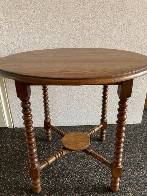 massief eiken solide bijzettafel,salontafel,rooktafel, Antiek en Kunst, Antiek | Meubels | Tafels, Ophalen