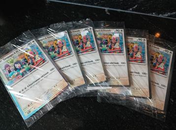 Promokaart 6 stuks Terapagos & Friends  ( oversized )  beschikbaar voor biedingen