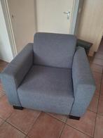 2 grijze fauteuils stof, Ophalen, Zo goed als nieuw, 75 tot 100 cm, Stof