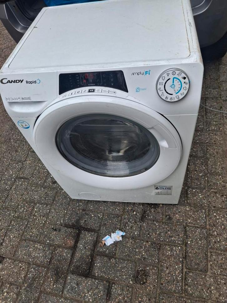 Nette candyrapid wasmachine WiFi 8kg gratis bezorg rdam, Witgoed en Apparatuur, Wasmachines, Gebruikt, 8 tot 10 kg, 85 tot 90 cm