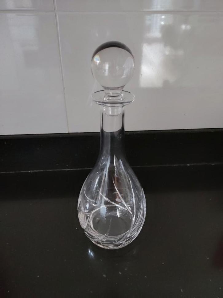 Kristallen karaf met stop, Antiek en Kunst, Antiek | Glas en Kristal, Ophalen of Verzenden