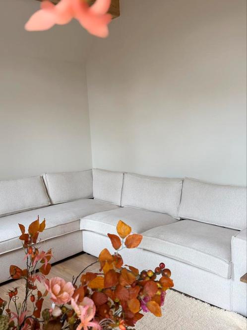 WOOOD thomas bank zand creme beige, Huis en Inrichting, Banken | Complete zithoeken, Zo goed als nieuw, Kunststof, Ophalen