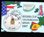 ISLE OF MAN BLOK rondstempel 1997 ZEILRACE RYDER CUP, Verzenden, Gestempeld