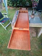 Homas sjoelbak s45 vintage 200 cm met 30 .sjoelschijven, Ophalen of Verzenden, Gebruikt
