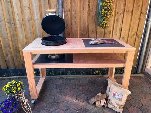 buiten keuken tafel bbq meubel douglas egg weber tafel kamad, Tuin en Terras, Buitenkeukens, Nieuw, Gas, Ophalen