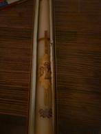 Doopkaars met afbeelding, Overige materialen, Ophalen of Verzenden, Zo goed als nieuw, Beige