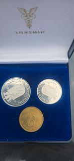 Beatrix Inhuldiging 1980 - Complete Set, Postzegels en Munten, 1 gulden, Setje, Koningin Beatrix, Zilver