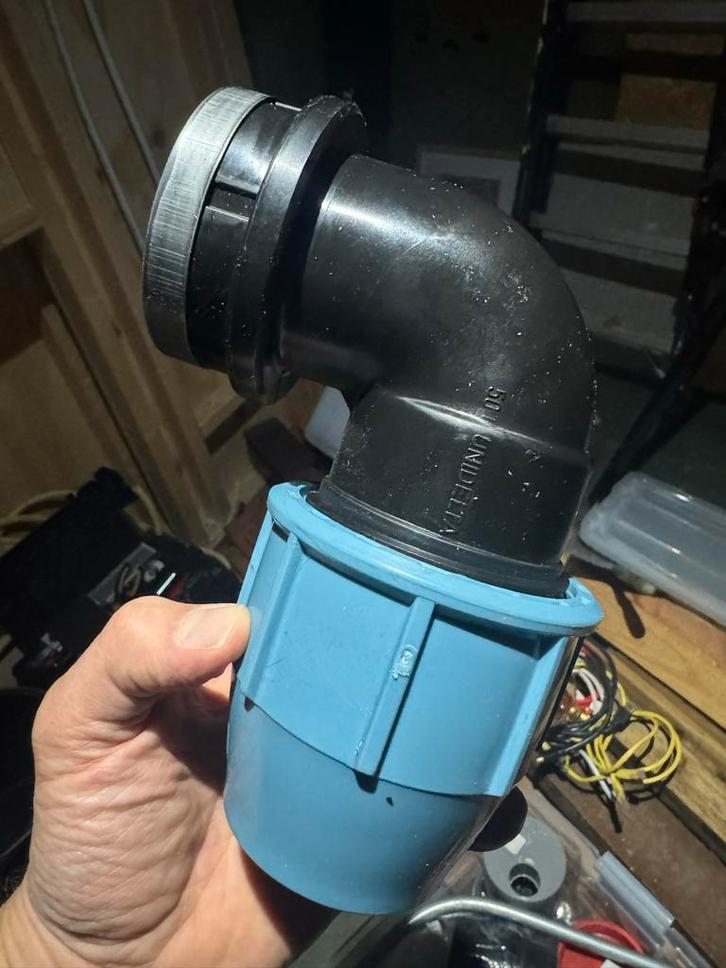 Unidelta Deltone Knie 90 50mm x 2", Doe-het-zelf en Verbouw, Buizen en Afvoer, Nieuw, Bochten, Overige materialen, Minder dan 2 meter