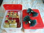 Kerstboom versiering incl 2 opbergboxen 1 x gebruikt, Ophalen