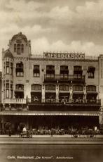 Cafe, Restaurant De Kroon. Amsterdam - 1932 gelopen, Ophalen of Verzenden, 1920 tot 1940, Gelopen, Utrecht