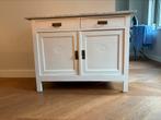 Dressoir / commode met marmer blad, Huis en Inrichting, Kasten | Dressoirs, Ophalen, 100 tot 150 cm, Zo goed als nieuw, Vintage / antiek