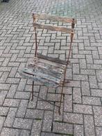 Vintage inklapbare tuinstoel, Tuin en Terras, Ophalen, Gebruikt, Hout, Inklapbaar