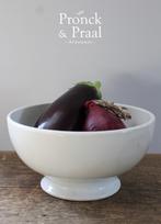Grote oude spoelkom / bowl off white Boch *Pronck & Praal*, Ophalen of Verzenden