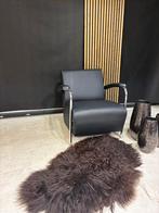 Leolux Scylla fauteuil - Zwart nieuw leer -, Ophalen, Leolux, ., Leer