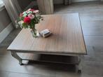 Salontafel met Queen Ann pootjes, Ophalen, Gebruikt, 100 tot 150 cm, Vierkant
