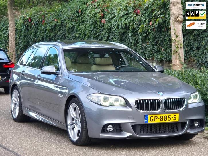 BMW 5-serie Touring 520i M Sport High Executive 6WB teller P, Auto's, BMW, Bedrijf, Te koop, 5-Serie, 360° camera, ABS, Achteruitrijcamera