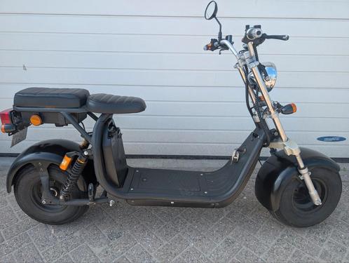 Electrische scooter chopper met 2 accu's, nieuwe remmen, Fietsen en Brommers, Snorfietsen en Snorscooters, Gebruikt, Overige merken