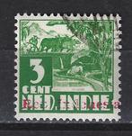 Sumatra opdruk REP INDONESIA 213r op 18a JAPANSE BEZETTING, Ophalen of Verzenden, Gestempeld, Nederlands-Indië