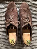 Kiton Napoli suede brogue maat 9.5 (43.5) exclusief. 169,-, Bruin, Verzenden, Kiton, Gedragen