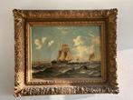 Antiek schilderij maritiem /zeezicht  116 cm - ca 1850-1890, Ophalen