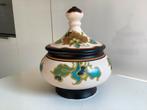 Oud potje apart dekselpotje Gouda Plateel Modica keramiek, Antiek en Kunst, Antiek | Keramiek en Aardewerk, Ophalen of Verzenden