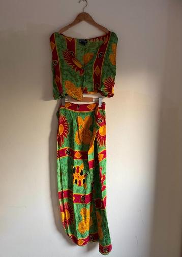 Vintage Floral 2-delige zomerset maat M beschikbaar voor biedingen