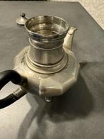 Tinnen theepot met toebehoren., Ophalen of Verzenden