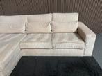 GRATIS LEVERING Ribstof Loungebank Beige 275x175 GEREINIGD, Huis en Inrichting, Banken | Bankstellen, 250 tot 300 cm, Hoekbank