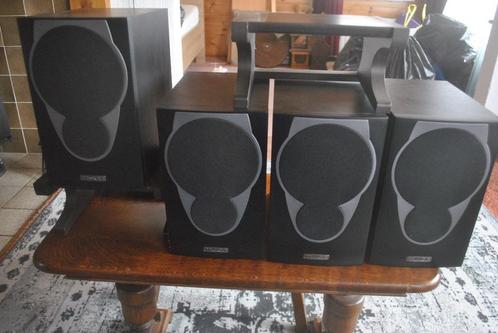 Luidsprekers, 4 stuks, MX 1 plus 2 standaards van wolf, Audio, Tv en Foto, Luidsprekers, Gebruikt, 60 tot 120 watt, Overige merken