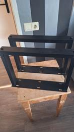 Metalen Tafelpoten - Zwart, Huis en Inrichting, Ophalen, Tafelpoot, Minder dan 50 cm, Minder dan 50 cm
