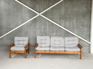 Scandinavische sofaset, ca 1980’s beschikbaar voor biedingen