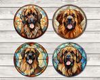 Leonberger Glas in Lood onderzetters met houder rond, Ophalen of Verzenden, Nieuw, Glas of Kopje