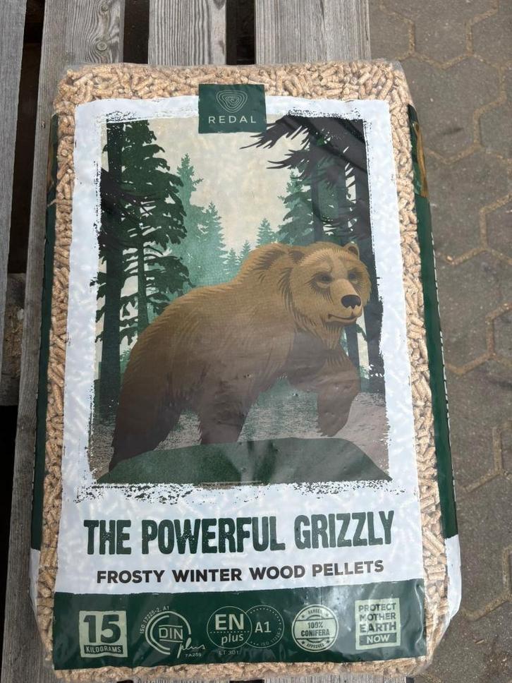 THE POWERFUL GRIZZLY houtpellets, Tuin en Terras, Haardhout, Minder dan 3 m³, Ophalen of Verzenden