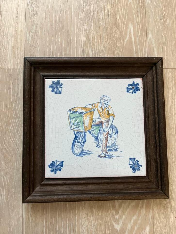 17e eeuwse wandtegel replica 'de Swaen', Antiek en Kunst, Antiek | Wandborden en Tegels, Ophalen of Verzenden