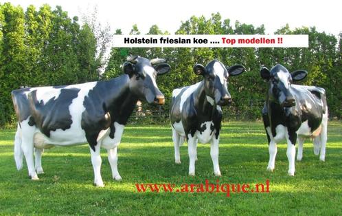 Holstein Friesian  koe  Kalf Stier, Tuin en Terras, Tuinbeelden, Nieuw, Dierenbeeld, Kunststof, Ophalen