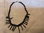 Zeldzaam en kostbaar  zwart koraal ketting, Verzenden, Overige materialen, Ketting, Verguld